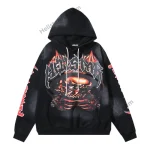 Black and Red Hellstar Hoodie