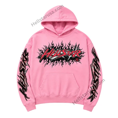 Hellstar-Brainwashed-Brain-Hoodie-Pink Hellstar Brainwashed Brain Hoodie Pink