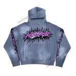 Hellstar Future Grey Flame Hoodie