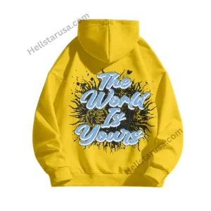 Hellstar Yellow The World Is Yours Hoodie 2