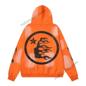 Orange Hellstar Hoodie 2