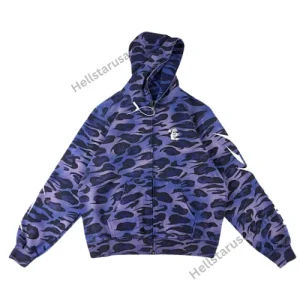 Purple Hellstar Cheetah Zip Hoodie